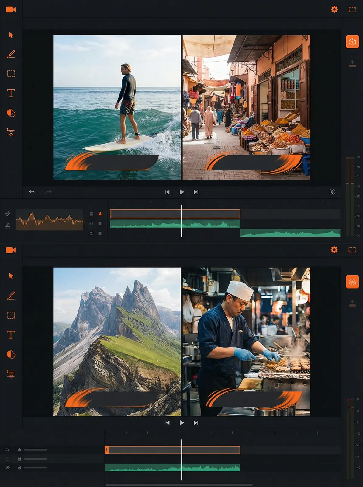 皇冠新体育app Vlog开场模板设计